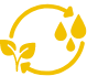 icon leaf and rain